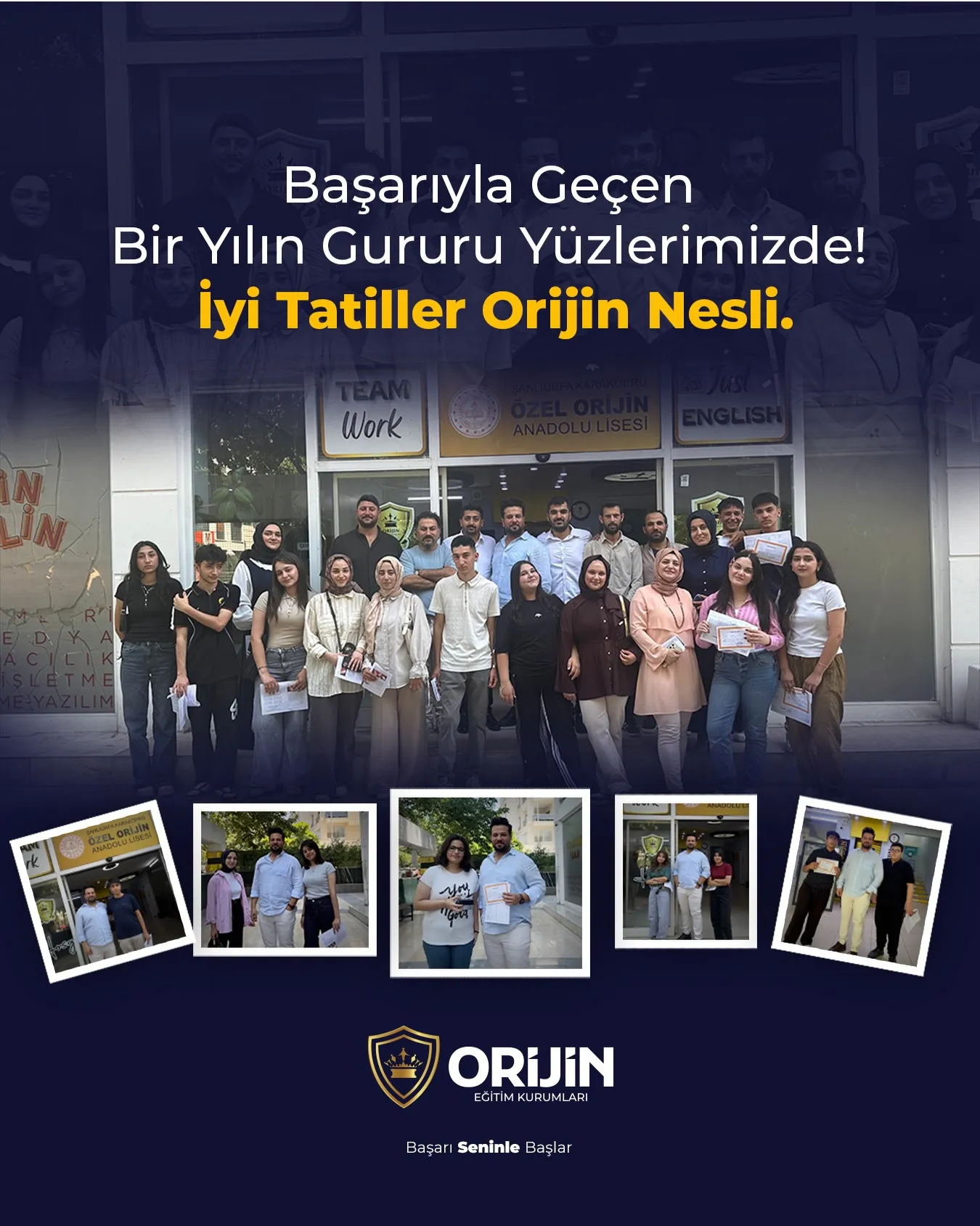 Başarıyla geçen bir yılın gururu